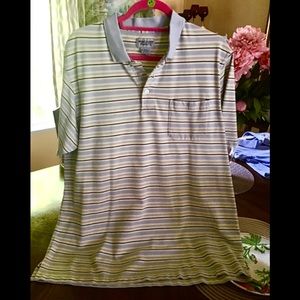 Windham Pointe LT polo shirt blue yellow stripped nice for ⛳️ golfing